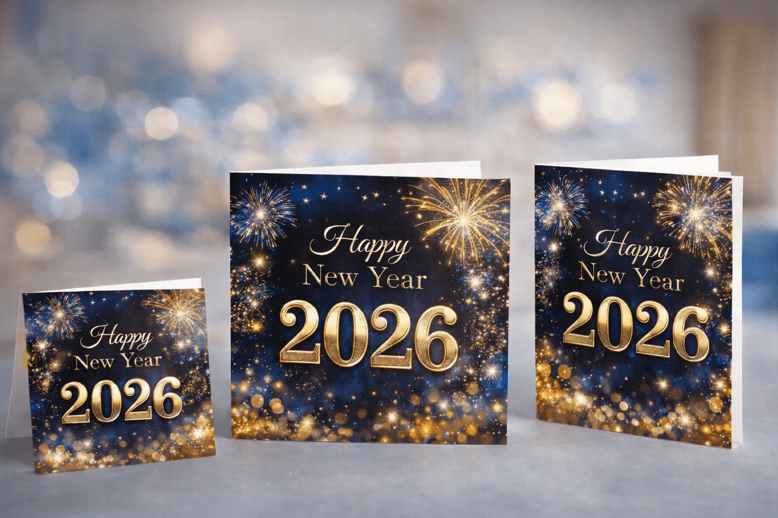 Greeting card tahun baru elegan untuk relasi bisnis dan profesional