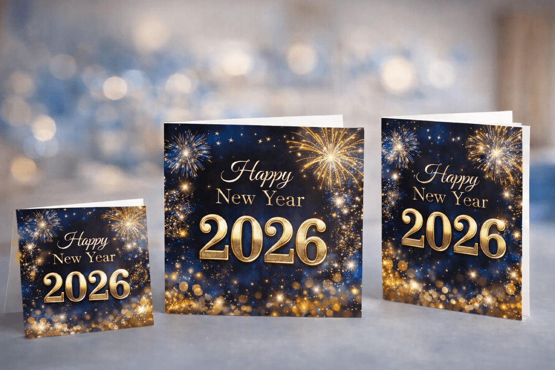 Greeting card tahun baru elegan untuk relasi bisnis dan profesional