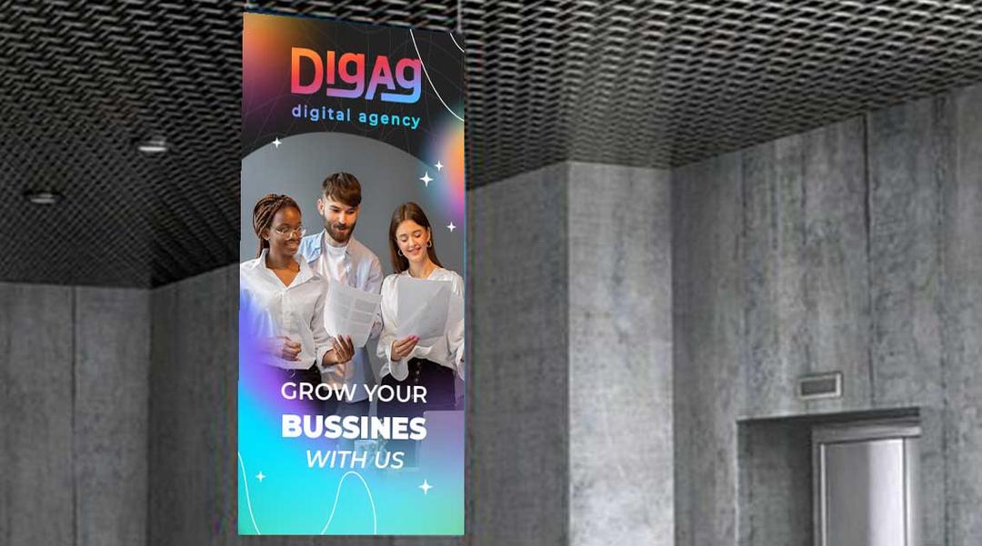 Jenis banner event perusahaan dengan hasil cetak rapi dan profesional.