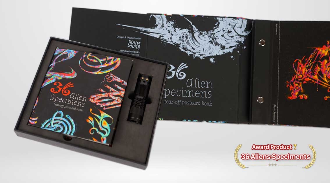 Karya cetak eksperimental 36 Aliens Specimens raih penghargaan internasional